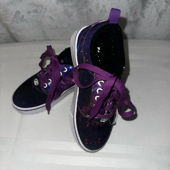 Heelys GALAXY Pro 20 Purple Sneaker Skate Shoes Youth Kids Size‎ 1 EUC - Picture 1 of 7